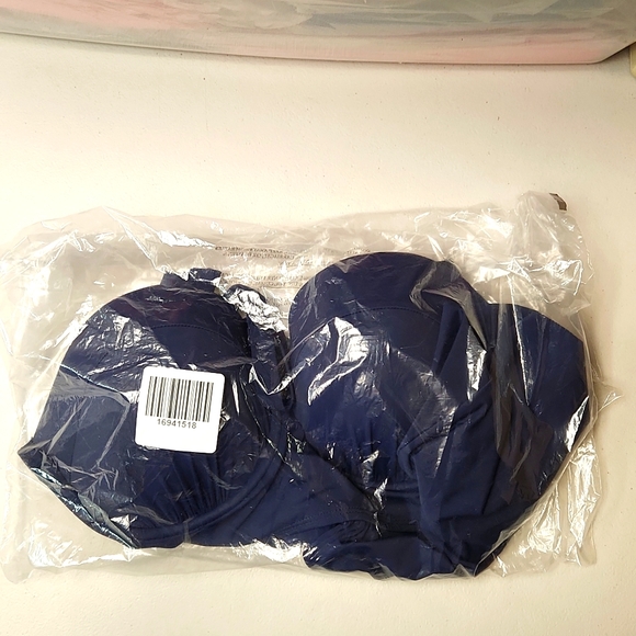 ❤️NWT VINTAGE TORRID SWIM TOP PEPLUM UNDERWIRE LIGHTLY LINED TANKINI Cup (D/DD) - Picture 9 of 14